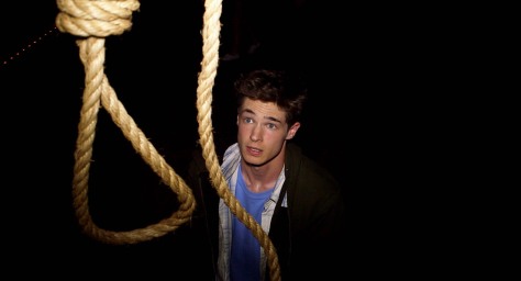 The Gallows Reese looks up at noose